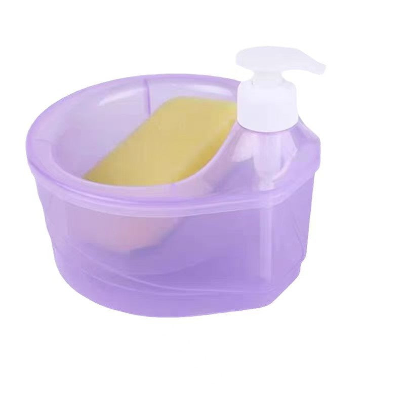 Slonkaz™ Premium Dish Soap Dispenser – One-Hand Press, Refillable & Mess-Free + Free Sponge Included