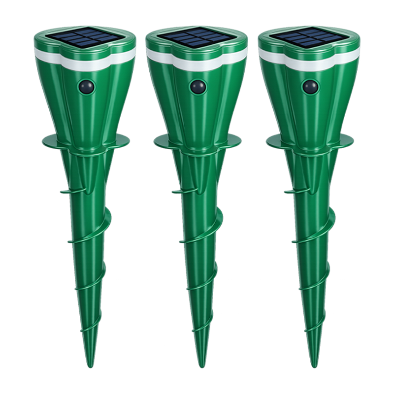 🔥Hot Sale 50% OFF☘️ Solar Powered Waterproof Screw Mole Repellent (offer)