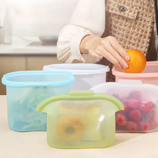 Slonkaz™ 4-in-1 Silicone Food Bags — The Last Storage Solution You'll Ever Need