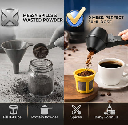 🔥Slonkaz™ Multi-Purpose Precision Powder Scoop & Funnel