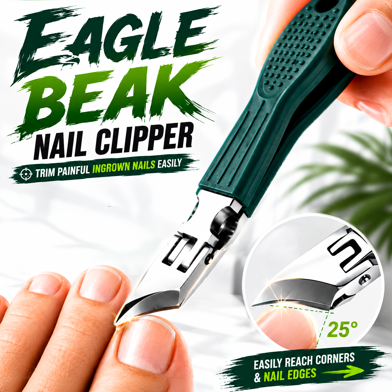 Aovego® Eagle Beak Beveled Nail Clippers with Anti-Splash Design (Offer)