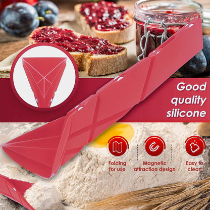 Slonkaz™ 3-in-1 Folding Measuring Spoons – 6 Sizes in 2 Spoons, Magnetic & Space-Saving Kitchen Gadget for Easy Storage