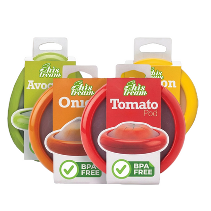Slonkaz™ Silicone Food Saver Pods — Reusable Covers for Fruits, Veggies & More