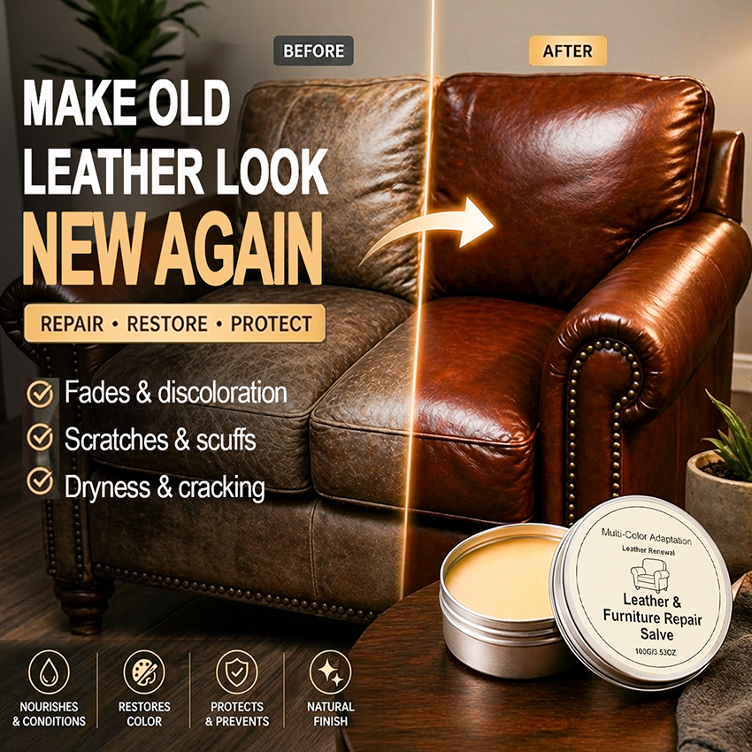 Slonkaz™ Leather Repair & Restore Balm – Make Old Leather Look New Again