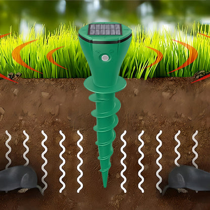💥Hot Sale 50% OFF☘️ Solar Powered Waterproof Screw Mole Repellent