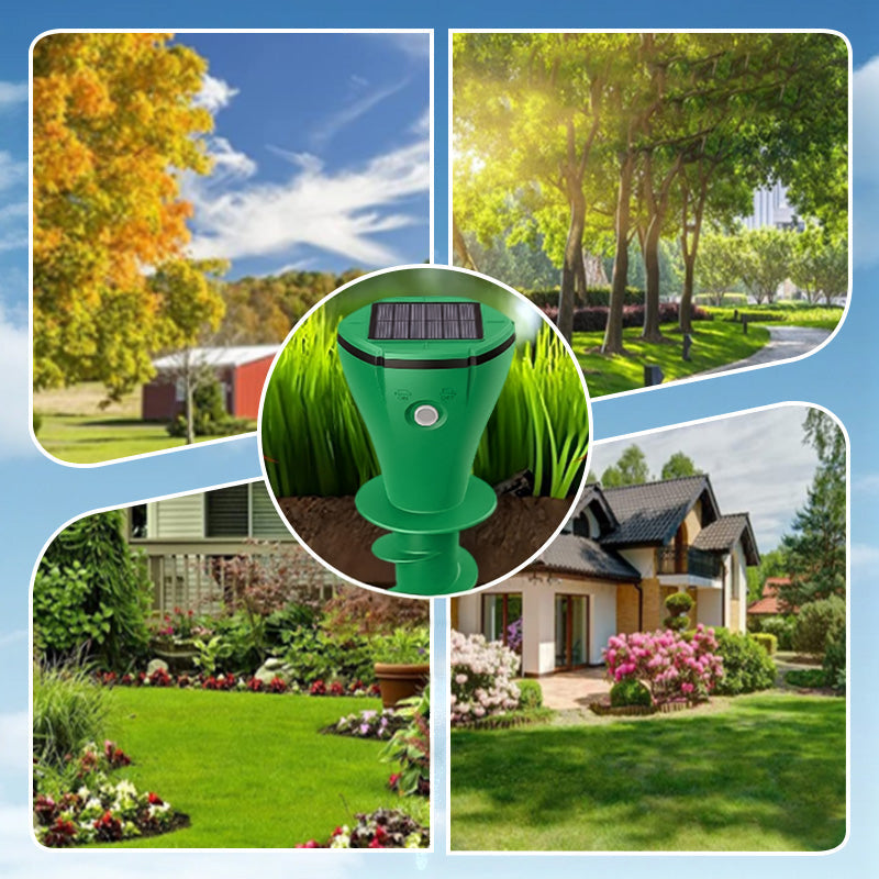💥Hot Sale 50% OFF☘️ Solar Powered Waterproof Screw Mole Repellent