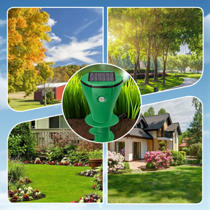 💥Hot Sale 50% OFF☘️ Solar Powered Waterproof Screw Mole Repellent