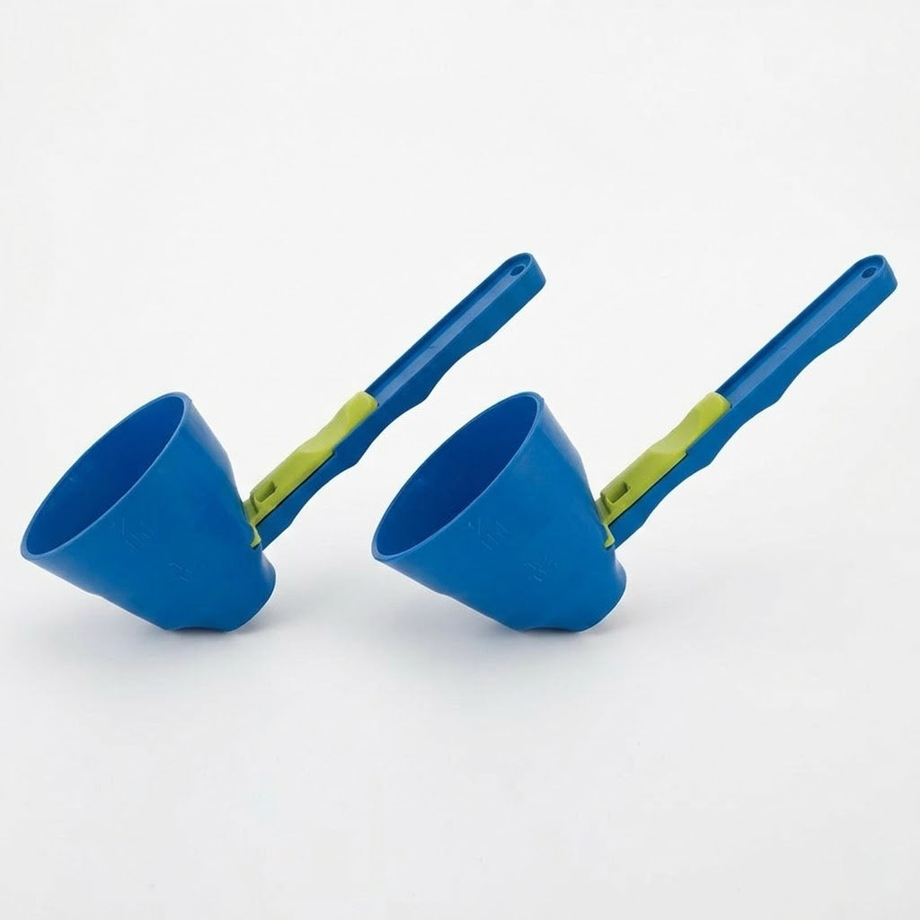 Slonkaz™ 2-in-1 Spill-Proof Scoop & Funnel — For Coffee, Protein & Baking🅱︎