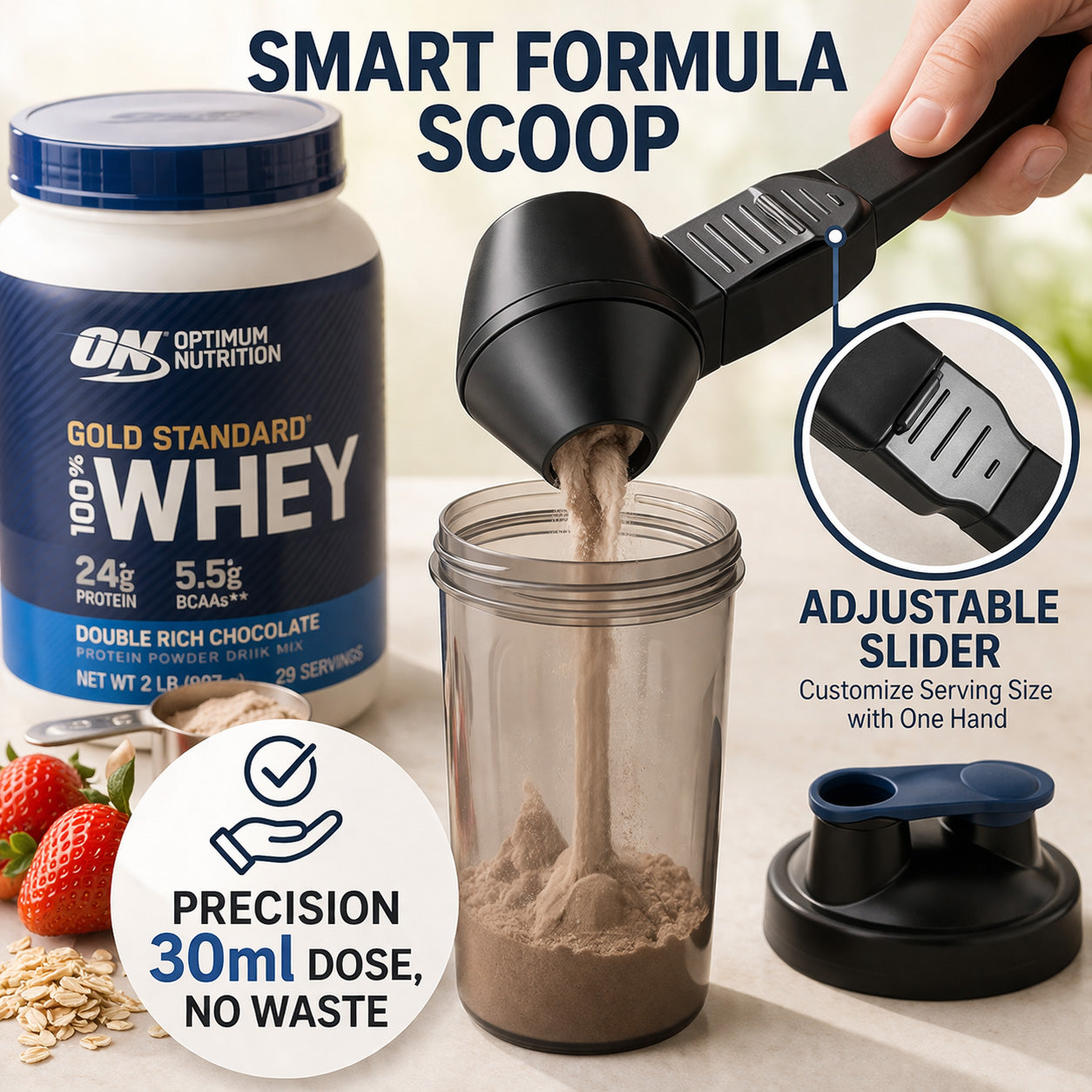 🔥Slonkaz™ Multi-Purpose Precision Powder Scoop & Funnel