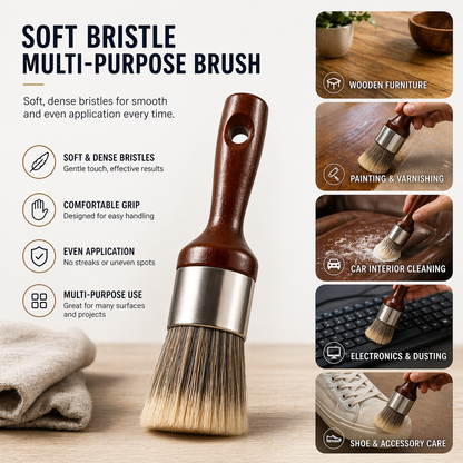 Slonkaz™ Applicator Brush – Soft Bristle for Even, Smooth Finish
