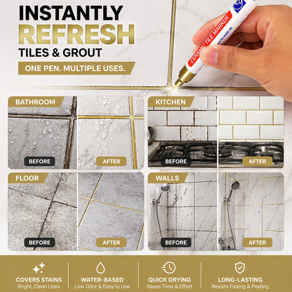🖌️Slonkaz™ Anti-Mould & Waterproof Joint Pen for Ceramic Tiles!