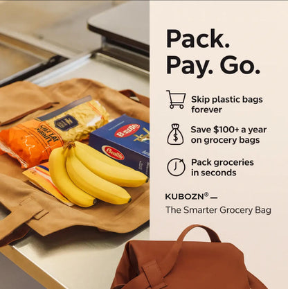 Slonkaz™ 1-Second Packing Tote (20L Heavy-Duty Grocery Bag)