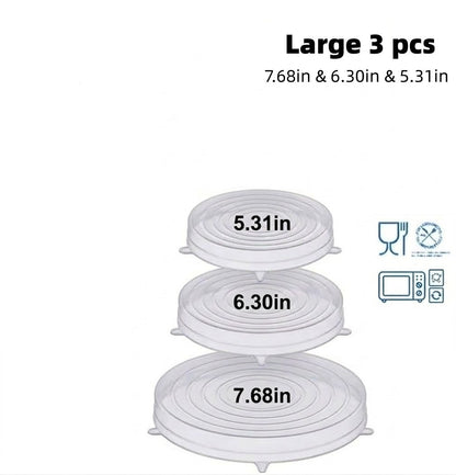 Slonkaz™ Reusable Silicone Lids — 6 PCS Stretch Bowl & Pot Covers