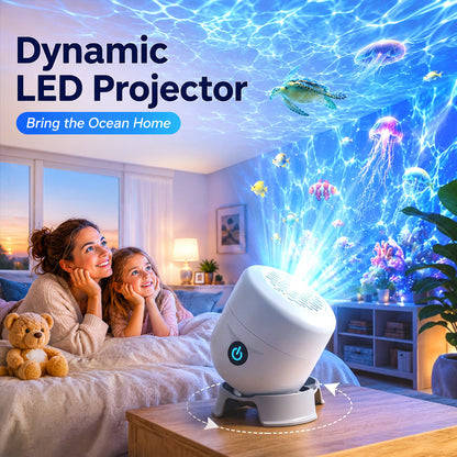 🌊 Slonkaz™ Dynamic Rotating LED Projector Light