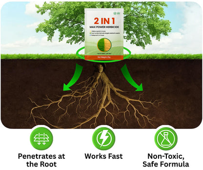 🌿Slonkaz™ 2-in-1 Weed Killer | Same-Day Results & Kills Roundup-Resistant Weeds