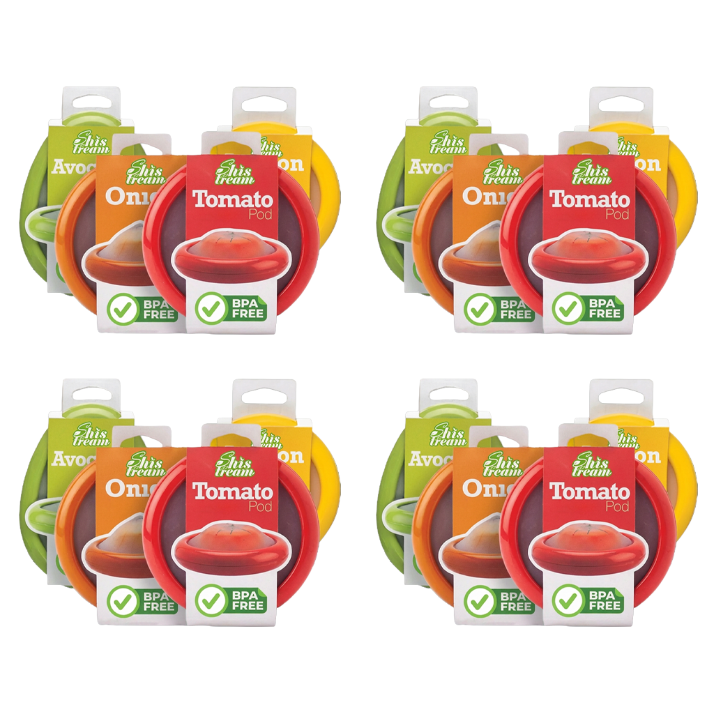 Slonkaz™ Silicone Food Saver Pods — Reusable Covers for Fruits, Veggies & More