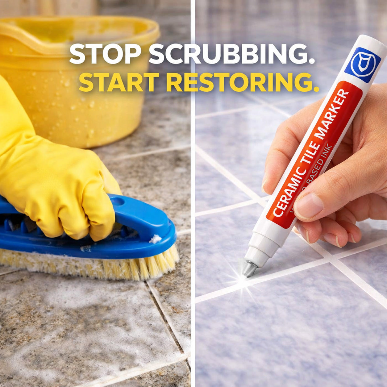 🖌️Slonkaz™ Anti-Mould & Waterproof Joint Pen for Ceramic Tiles!