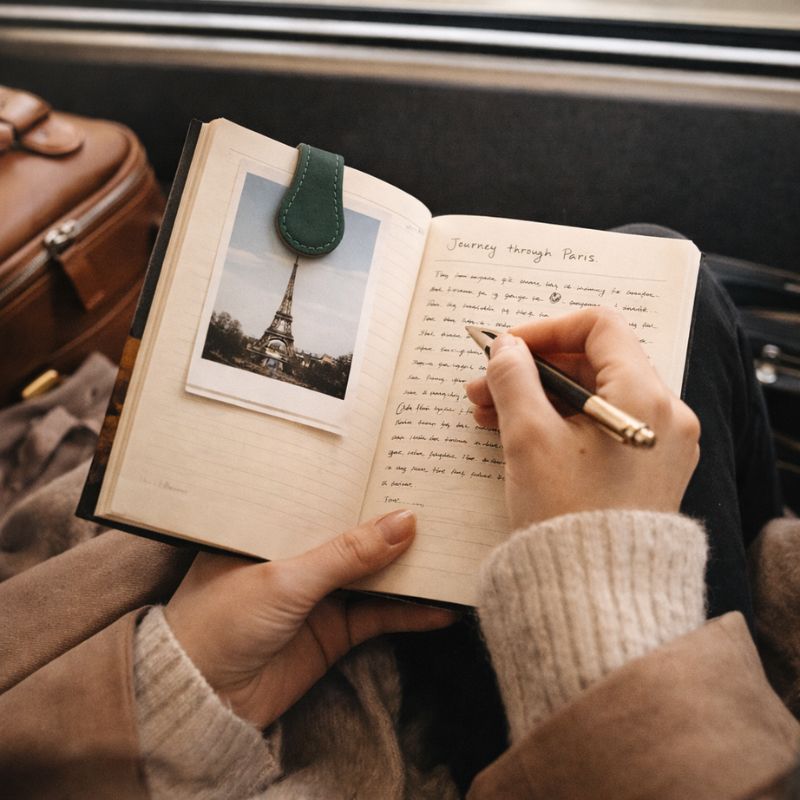 Slonkaz™ Genuine Leather Magnetic Bookmark | The Quieter, Smarter Way to Mark Your Page