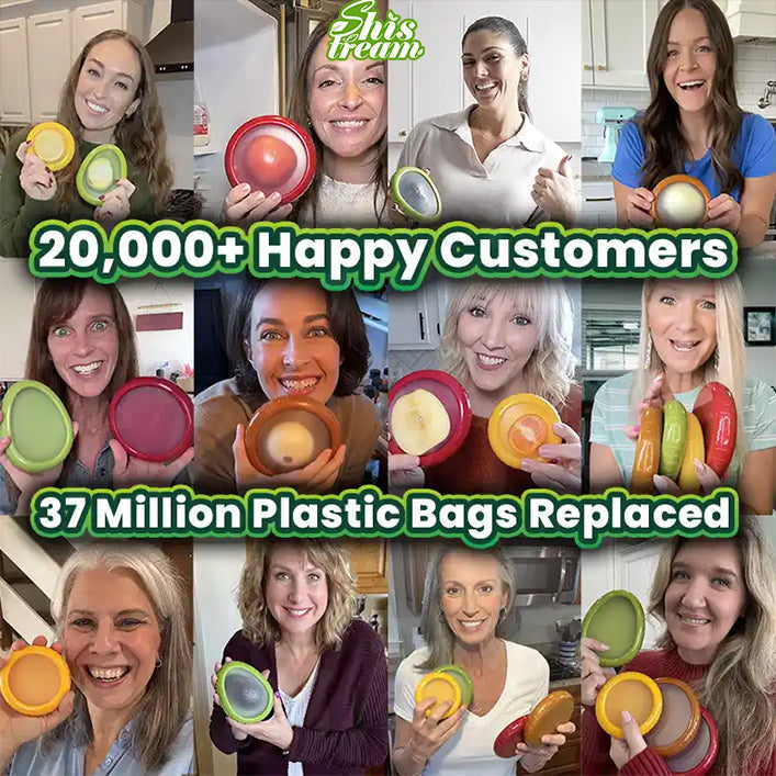 Slonkaz™ Silicone Food Saver Pods — Reusable Covers for Fruits, Veggies & More