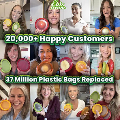 Slonkaz™ Silicone Food Saver Pods — Reusable Covers for Fruits, Veggies & More