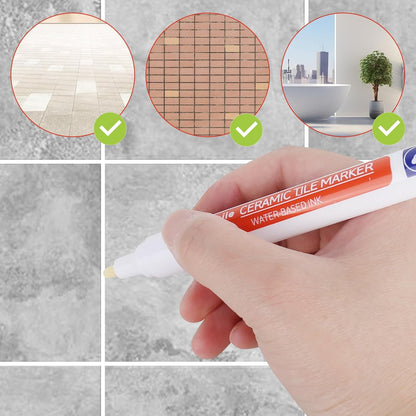 🖌️Slonkaz™ Anti-Mould & Waterproof Joint Pen for Ceramic Tiles!