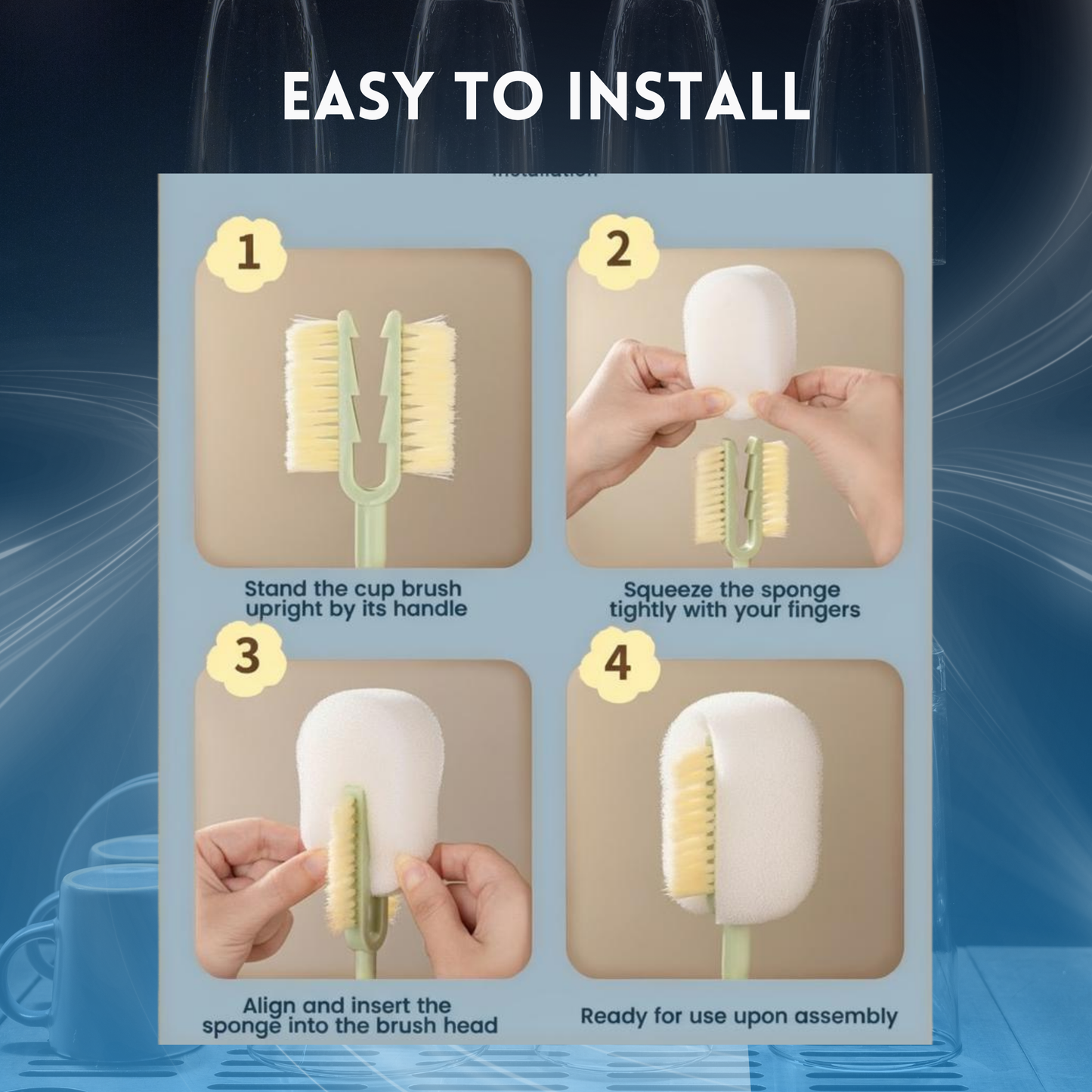 Slonkaz™ The Ultimate 5-in-1 Multifunctional Cleaning Brush