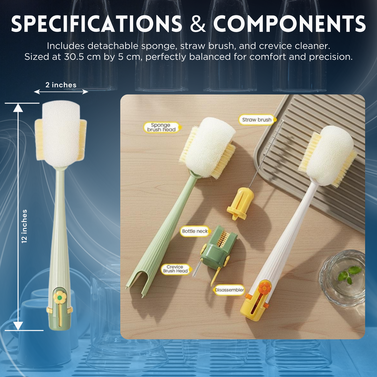 Slonkaz™ The Ultimate 5-in-1 Multifunctional Cleaning Brush