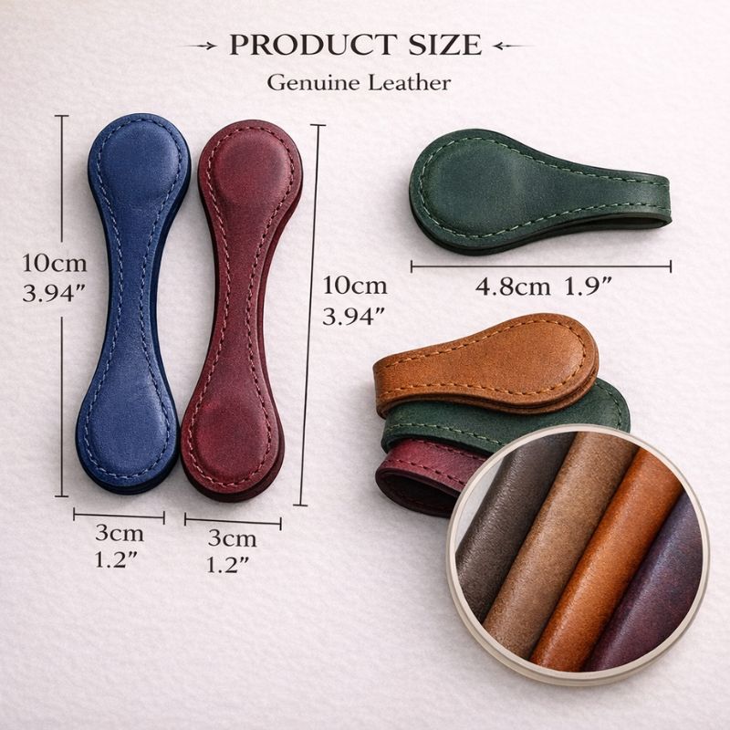 Slonkaz™ Genuine Leather Magnetic Bookmark | The Quieter, Smarter Way to Mark Your Page