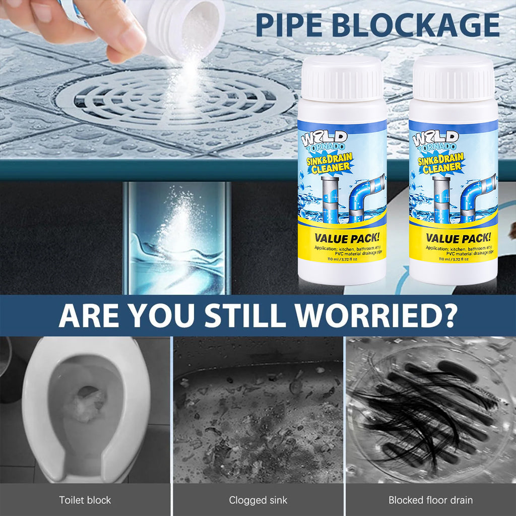 Slonkaz™ Powerful Sink Drain Cleaner - All-Purpose Pipe Dredging Powder for Home