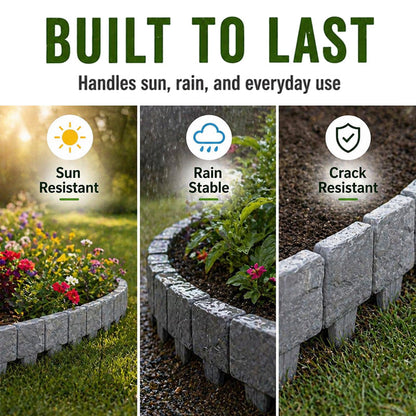 🌿✨Vodlan™ Stone-Look Edging Fence - Garden Edges That Stay Clean🏡♻️(OFFER)