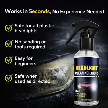 Slonkaz™Car Headlight Cleaning & Restoration Agent – Scratch Remover, UV Protection & Anti-Yellowing 🚗