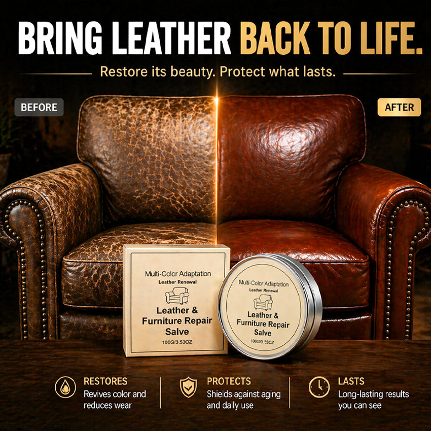 Slonkaz™ Leather Repair & Restore Balm – Make Old Leather Look New Again