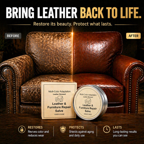 Slonkaz™ Leather Repair & Restore Balm – Make Old Leather Look New Again