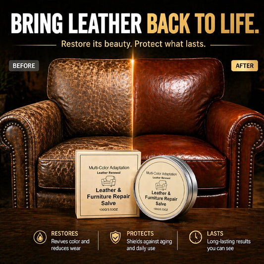 Slonkaz™ Leather Repair & Restore Balm – Make Old Leather Look New Again