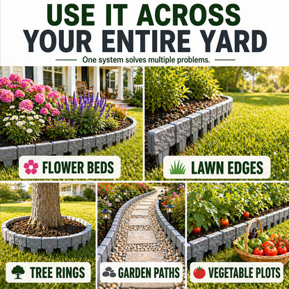 🌿✨Vodlan™ Stone-Look Edging Fence - Garden Edges That Stay Clean🏡♻️(OFFER)