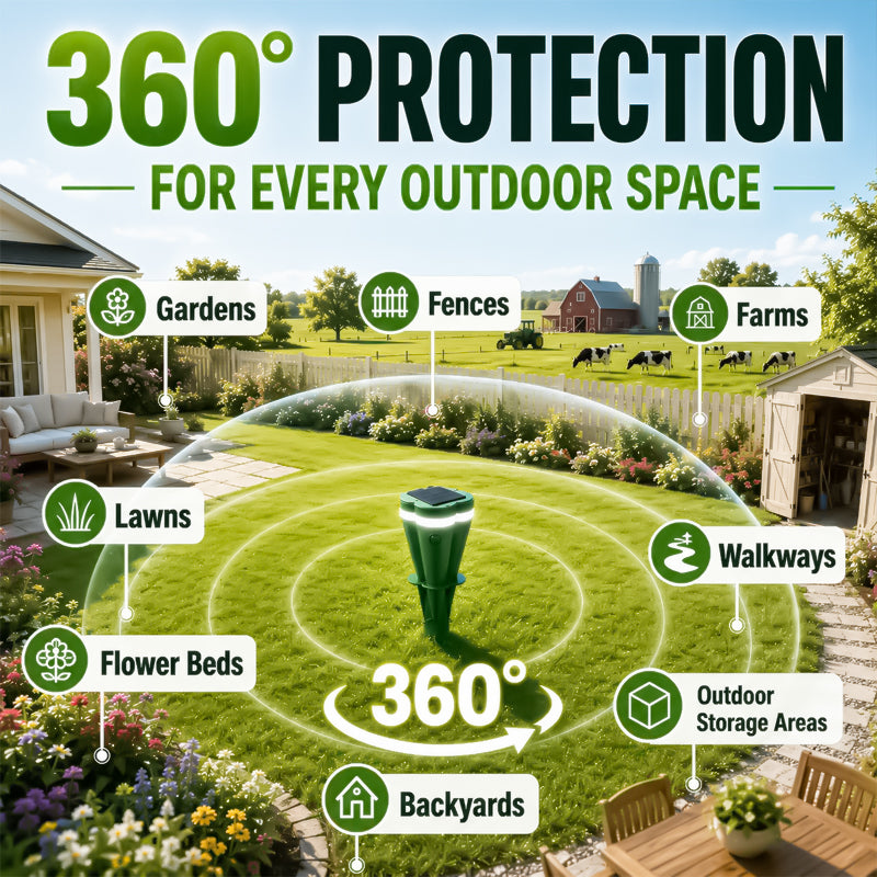 🔥Hot Sale 50% OFF☘️ Solar Powered Waterproof Screw Mole Repellent (offer)
