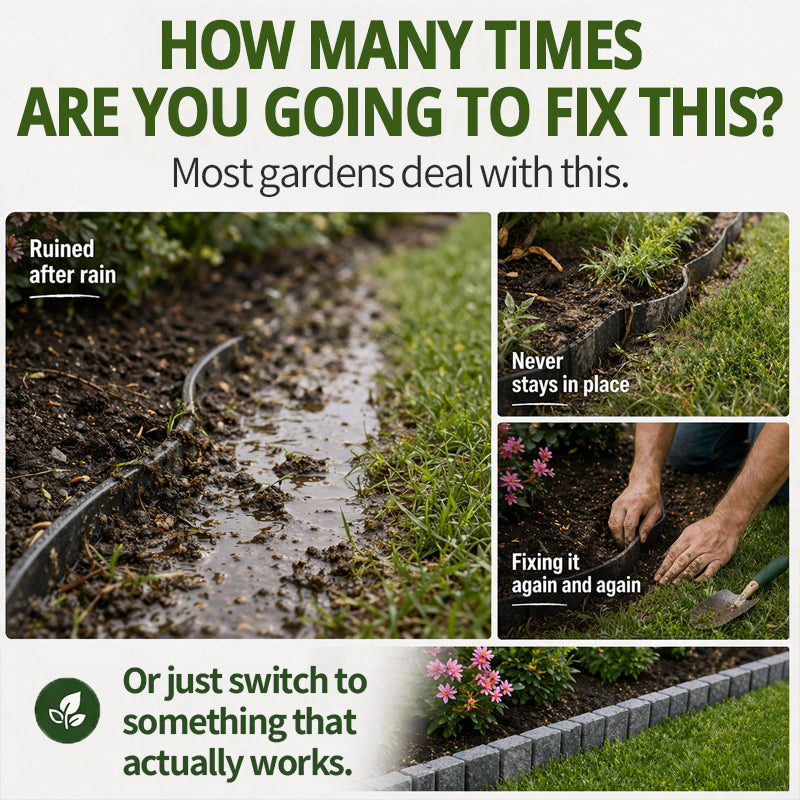 🌿✨Vodlan™ Stone-Look Edging Fence - Garden Edges That Stay Clean🏡♻️(OFFER)