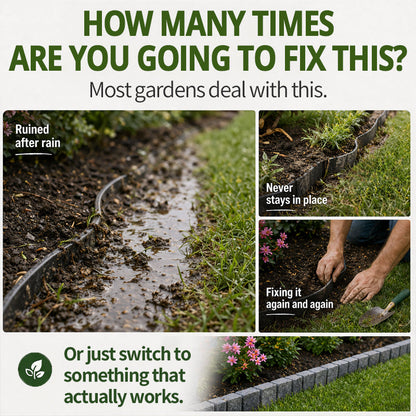 🌿✨Vodlan™ Stone-Look Edging Fence - Garden Edges That Stay Clean🏡♻️(OFFER)