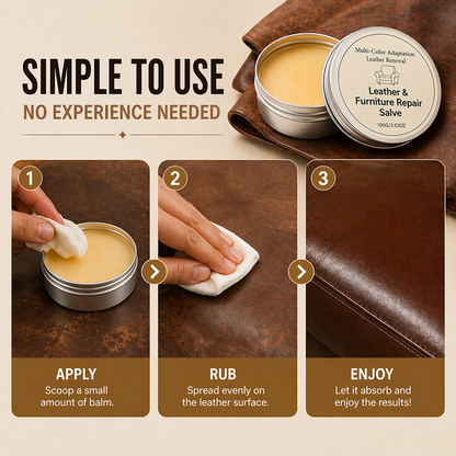 Slonkaz™ Leather Repair & Restore Balm – Make Old Leather Look New Again