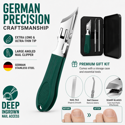 Aovego® Eagle Beak Beveled Nail Clippers with Anti-Splash Design