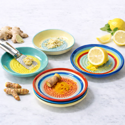 Slonkaz™ Handmade Ceramic Ginger & Garlic Grater – Fine Grinder for Fruits, Spices & Fresh Flavor