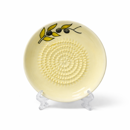 Slonkaz™ Handmade Ceramic Ginger & Garlic Grater – Fine Grinder for Fruits, Spices & Fresh Flavor