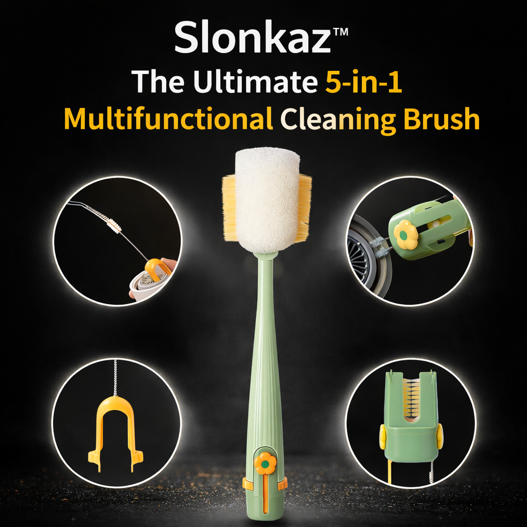 Slonkaz™ The Ultimate 5-in-1 Multifunctional Cleaning Brush
