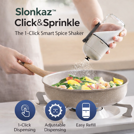 Slonkaz™ Click&Sprinkle™ | The 1-Click Smart Spice Shaker
