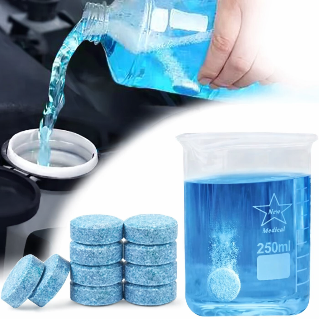 Slonkaz™ Windshield Washer Tablets – Crystal Clear, Streak-Free in Seconds