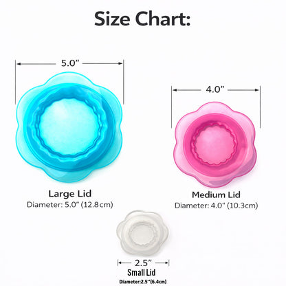 Slonkaz™ Reusable Silicone Stretch Lids – No More Plastic Wrap