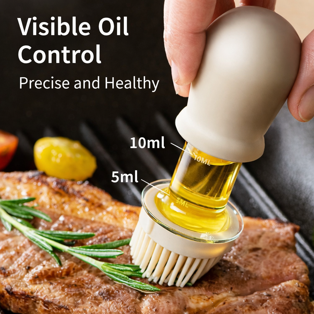 Slonkaz™ 2-in-1 Glass Oil Bottle with Integrated Brush