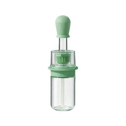 Slonkaz™ 2-in-1 Glass Oil Bottle with Integrated Brush
