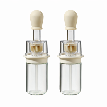 Slonkaz™ 2-in-1 Glass Oil Bottle with Integrated Brush (Offer)