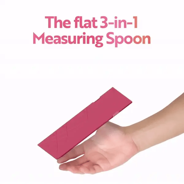 Slonkaz™ 3-in-1 Folding Measuring Spoons – 6 Sizes in 2 Spoons, Magnetic & Space-Saving Kitchen Gadget for Easy Storage